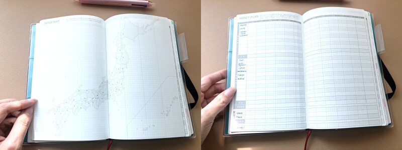 Jibun Techo Standard Mini - Japan Map and Money Plan