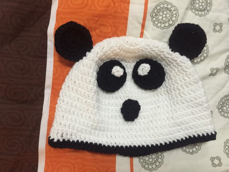 Frankenpattern Panda Hat